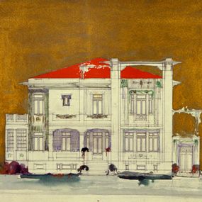 null - Project for a villa on the Lido of Venice, elevation