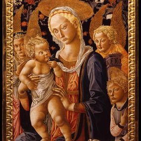 null - Virgin with Child, Saint John the Baptist and angels