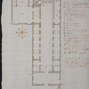 [object Object] - The plan of the Villa Benedetta in Rome, called the Vascello