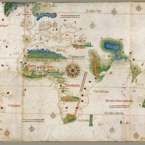 null - Charta del navicare pour les îles nouvellement découvertes dans la partie de l'Inde (Carta del Cantino)