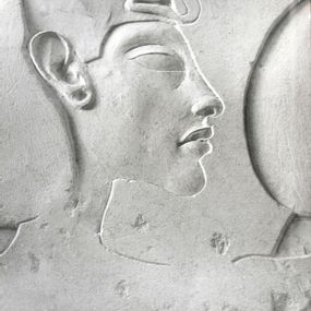 [object Object] - Bas-relief study of a royal head