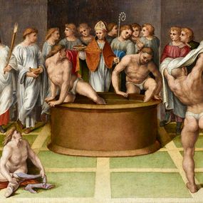 [object Object] - St. Augustine baptizes the catechumens