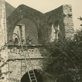 null - Restoration work on the basilica of San Pietro al Monte