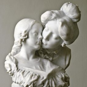 [object Object] - Mother kissing her daughter