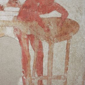 null - Wall painting from the tomb golini i detail