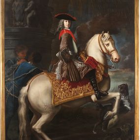 null - Equestrian portrait of Leonardo di Tocco
