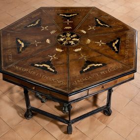 null -  Table d'armoire heptagonale