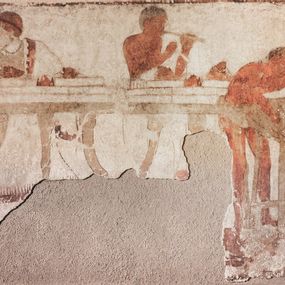 null - Wall painting from the golini I tomb: food preparation