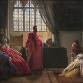 Francesco Hayez -  Valenzia Gradenigo davanti agli Inquisitori