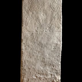 null - Sandstone stele with warrior
