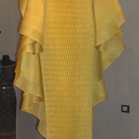 null - Yellow organza dress