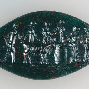 null - Jasper engraved with a scene of sacrifice