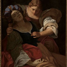 [object Object] - Fainting of Portia assisted by a handmaid