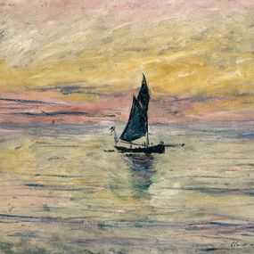 Claude Monet - Barca a vela, effetto sera