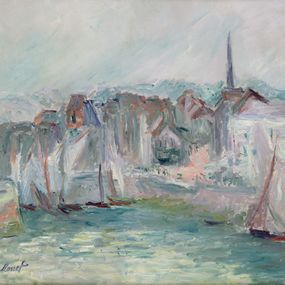 Claude Monet - Barche nel porto di Honfleur