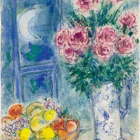 Marc Chagall - Senza titolo (Natura morta con frutta e fiori)