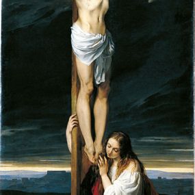 Francesco Hayez - Crocifissione con la Maddalena ai piedi della Croce 