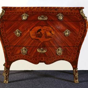 [object Object] - Chest of drawers with chinoiserie decoration