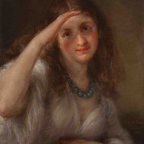 Giovanni Carnovali, detto il Piccio - Ritratto di Gina Caccia (La collana verde)