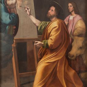 [object Object] - San Luca paints the Virgin in the presence of Raphael