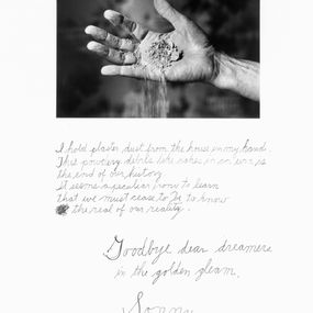 Duane Michals - I Hold Plaster Dust from the House in My Hand..