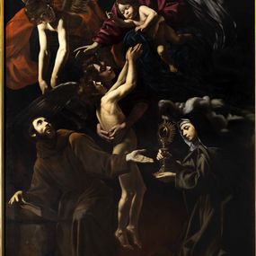 [object Object] - Madonna of the souls in Purgatory between San Francesco and Santa Chiara