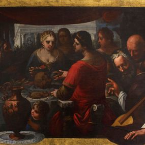[object Object] - Musical Banquet or Allegories with five figures (The transience of temporal power)