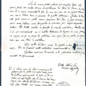 null - Letter from Giacomo Leopardi to Pietro Brighenti