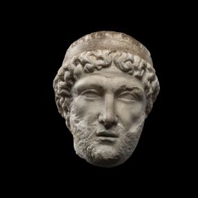 null - Small head of a man (Asclepius)