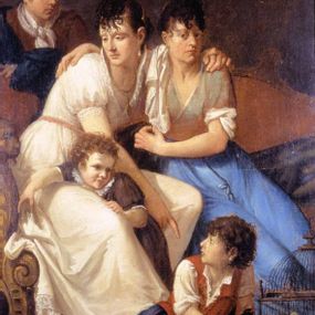Francesco Hayez - Gruppo di famiglia con ritratto giovanile
