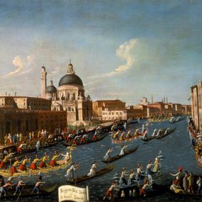 [object Object] - The regatta of women in the Grand Canal