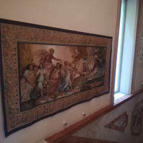 null - fake tapestry painting depicting the chariot of Apollo and Aurora