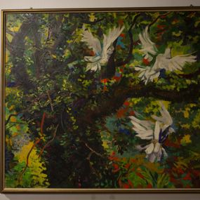 Renato Guttuso - Volo di uccelli in giardino