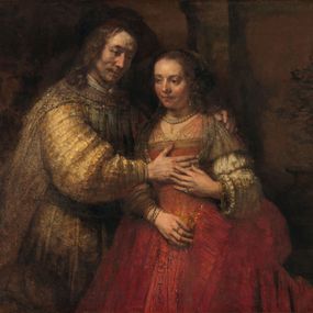 Rembrandt Harmenszoon van Rijn, detto Rembrandt - La sposa ebrea (Isacco e Rebecca)
