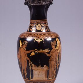 null - Oinochoe with Hermes and Nike 