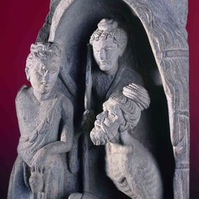 null - Fragment of relief with Brahmanical ascetics
