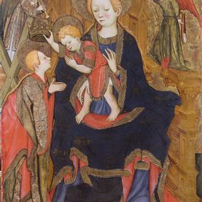 [object Object] - Madonna in trono col Bambino che incorona sant'Eulalia