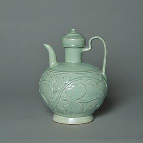null - Pitcher with peony motif