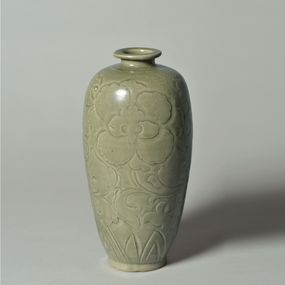 null - Meiping vase with peonies motif