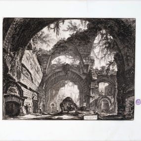Giovan Battista Piranesi - Rovina di una galleria di statue nella Villa Adriana a Tivoli