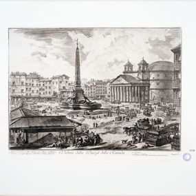Giovan Battista Piranesi - Veduta su piazza della Rotonda