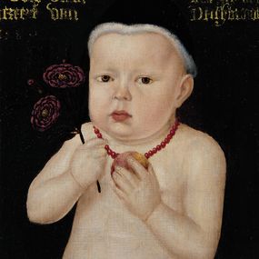 null - Retrato de medio cuerpo de un niño desnudo