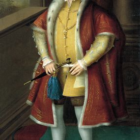 null - Portrait du Prince de Galles, futur Edouard VI d'Angleterre debout