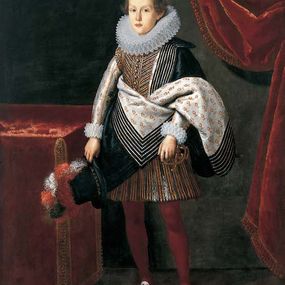 [object Object] - Ritratto di Giancarlo di Cosimo II de' Medici bambino, a figura intera