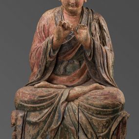 null - Luohan seated in dharmacakramudrā