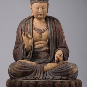 null - Bodhisattva seated in vitarkamudrā