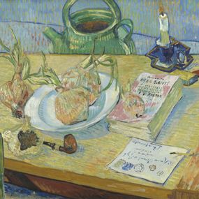Vincent Van Gogh - Natura morta con un piatto di cipolle