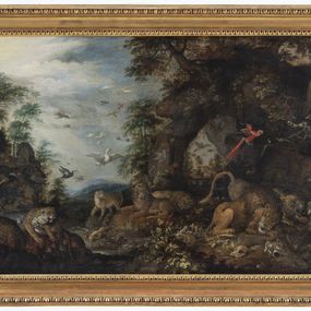 [object Object] - Landscape with exotic animals