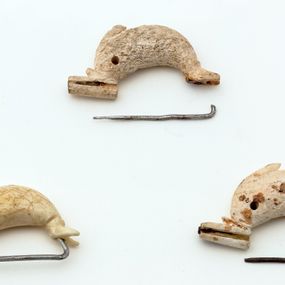 null - Three fibulae with arch shaped like a dolphin