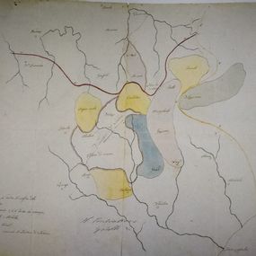 null - Copia Mappa del Catasto Borbonico di Castania